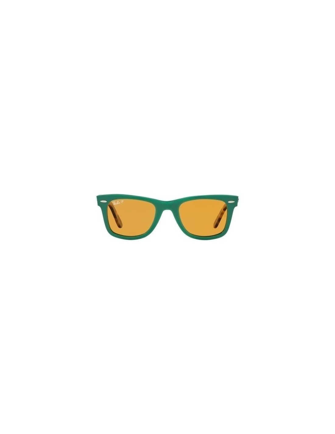 Lentes de sol Ray Ban Rb2140 1240N9 Wayfarer Verde Cafe Carey Polarizado