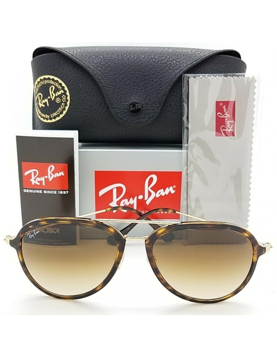 Lentes de sol Ray Ban Rb4298 710/51 Aviator Highstreet Carey Cafe Gradient