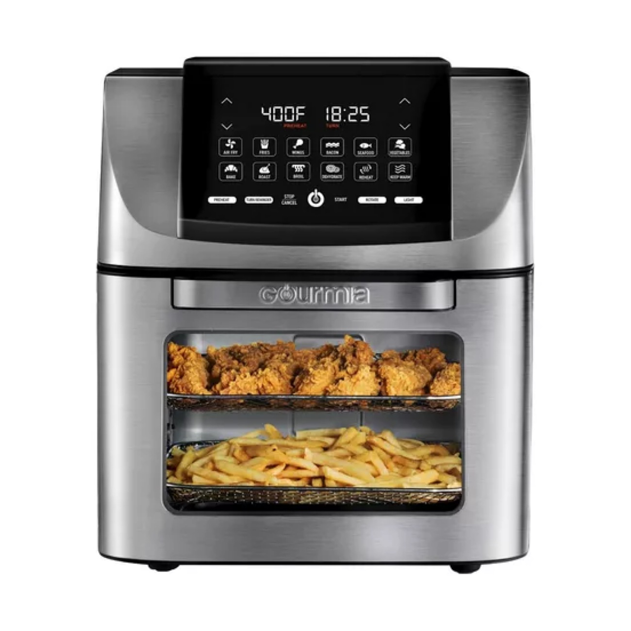 Gourmia Freidora De Aire Xl 14 Qt Todo En Uno 12 Funciones