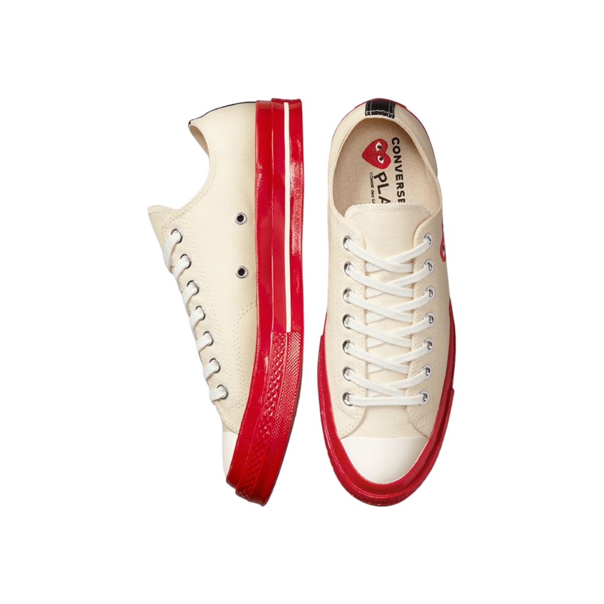 Tenis Converse x Comme des Garcons Play Chuck 70 Low 100 Original