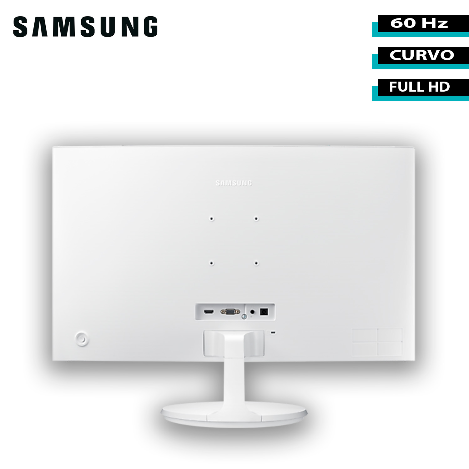 Monitor Gamer Samsung Curvo 27" Led  Full HD FreeSync 60Hz Hdmi Blanco LC27F391FHNXZA .