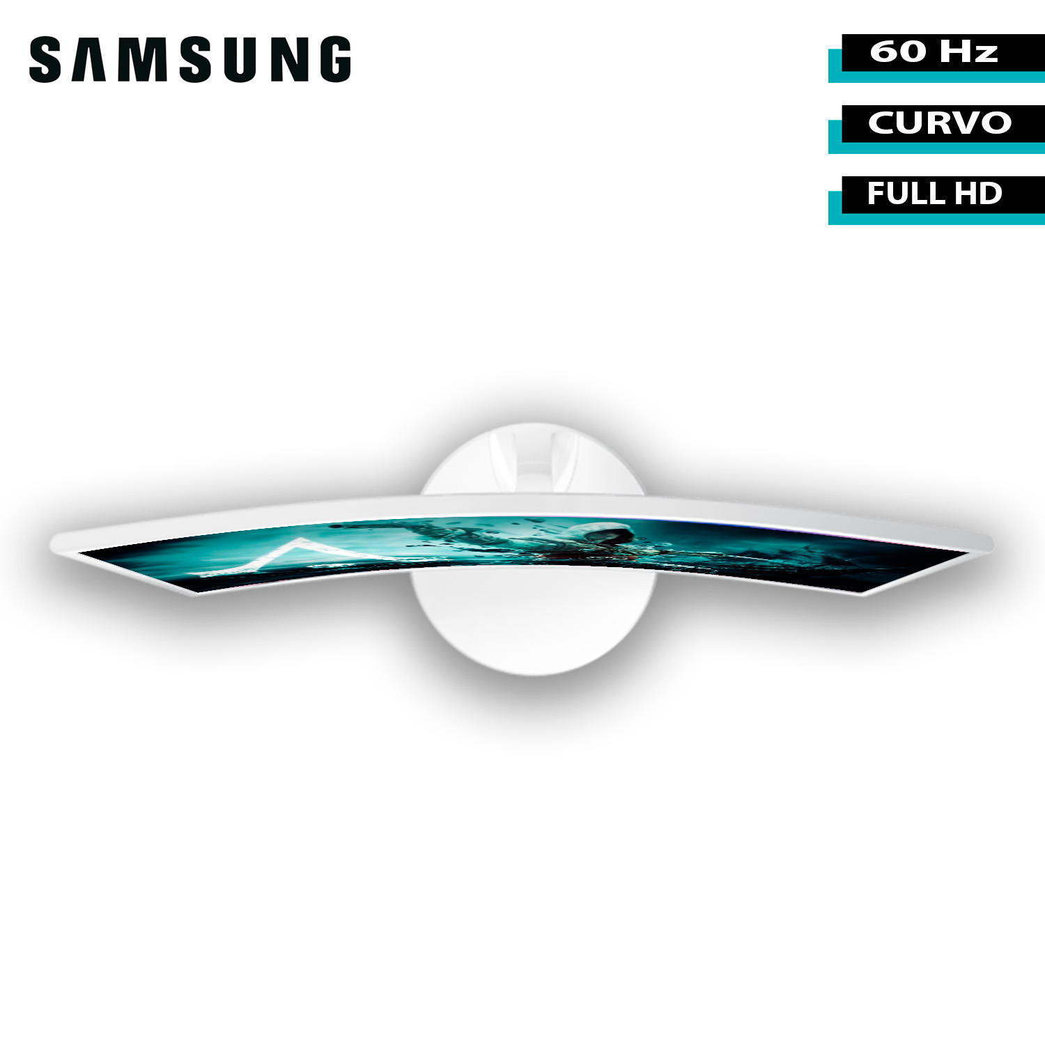 Monitor Gamer Samsung Curvo 27" Led  Full HD FreeSync 60Hz Hdmi Blanco LC27F391FHNXZA .