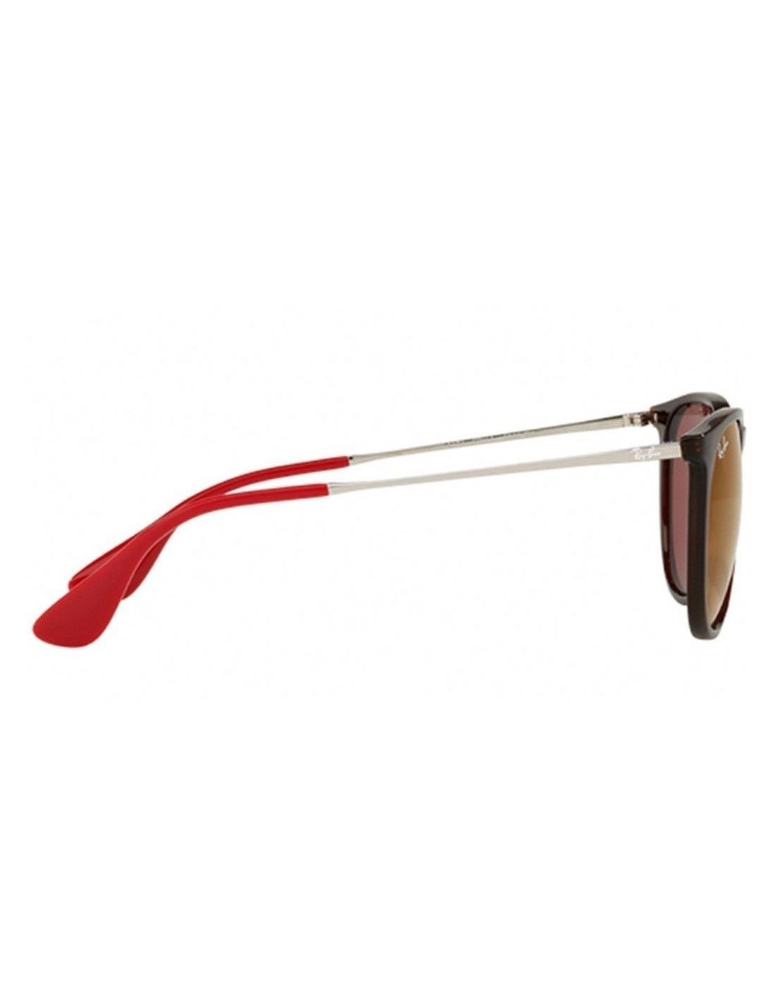 Lentes de sol Ray Ban Rb4171 6339/d0 Erika Mix Rojo Plateado Icon Original