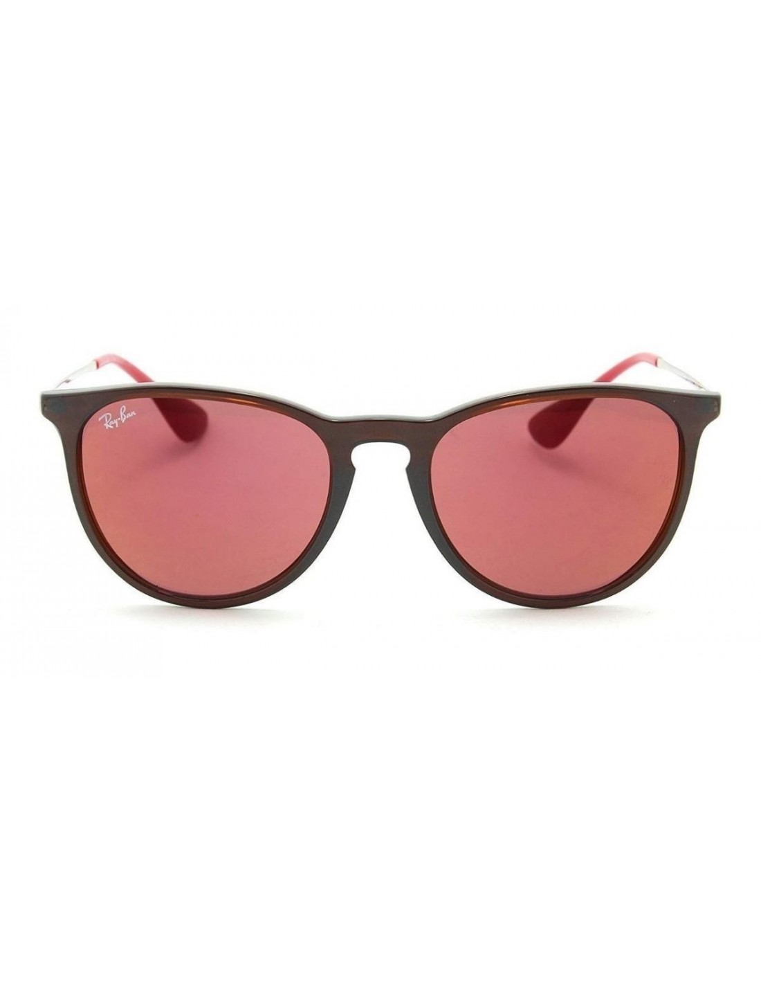 Lentes de sol Ray Ban Rb4171 6339/d0 Erika Mix Rojo Plateado Icon Original