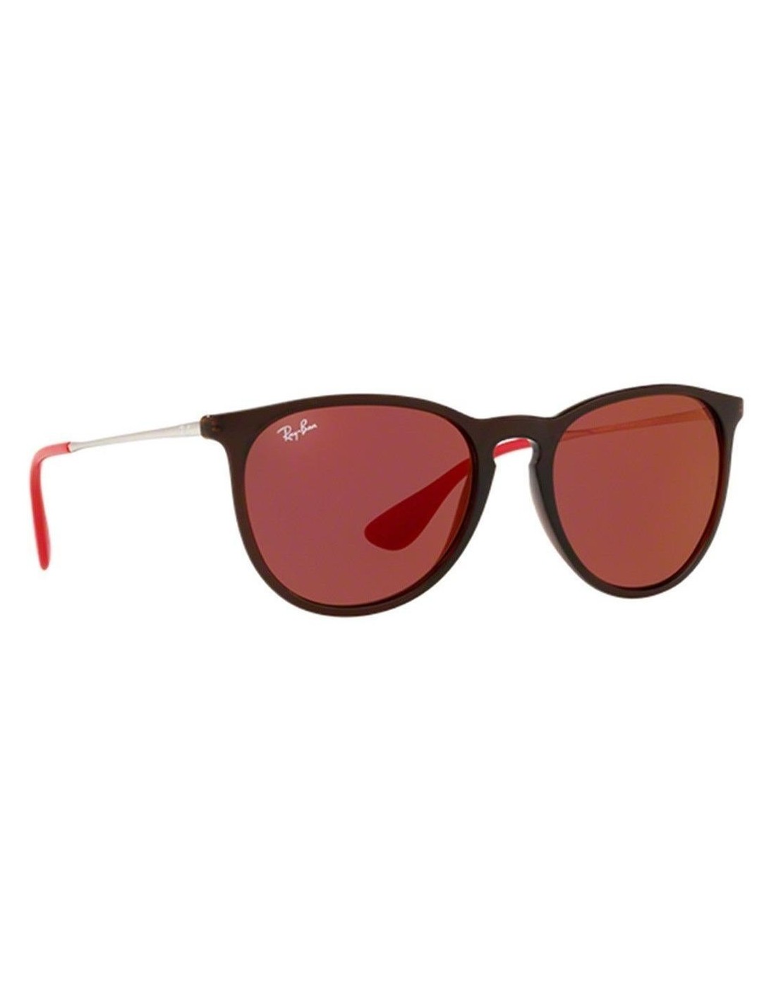 Lentes de sol Ray Ban Rb4171 6339/d0 Erika Mix Rojo Plateado Icon Original