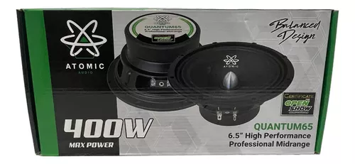 Medios Rangos Atomic Quantum65 6.5 PuLG 200 W 2 Vías Open Show.