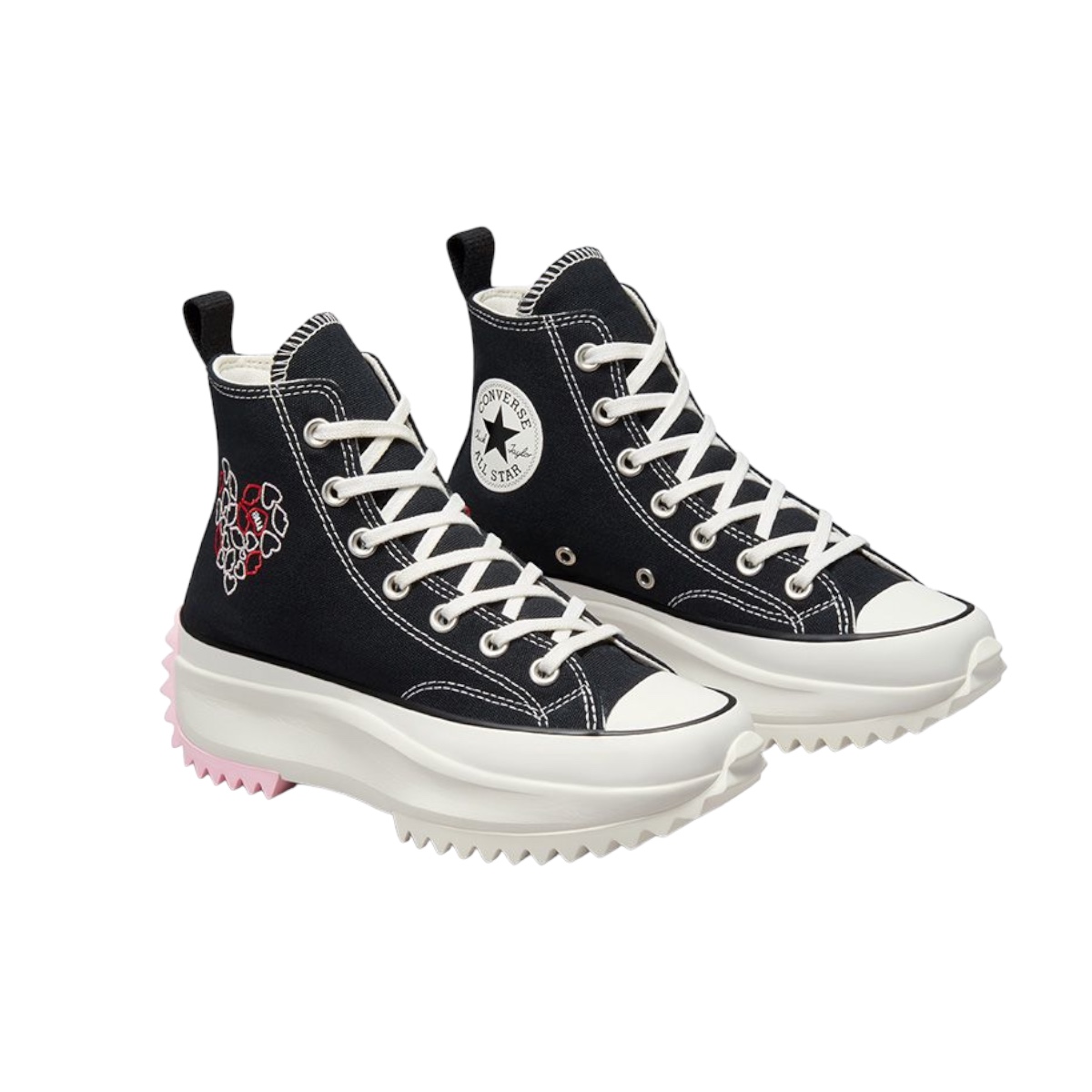 Tenis Converse Run Star Hike Plataforma Corazones Bordado - 100% Original 