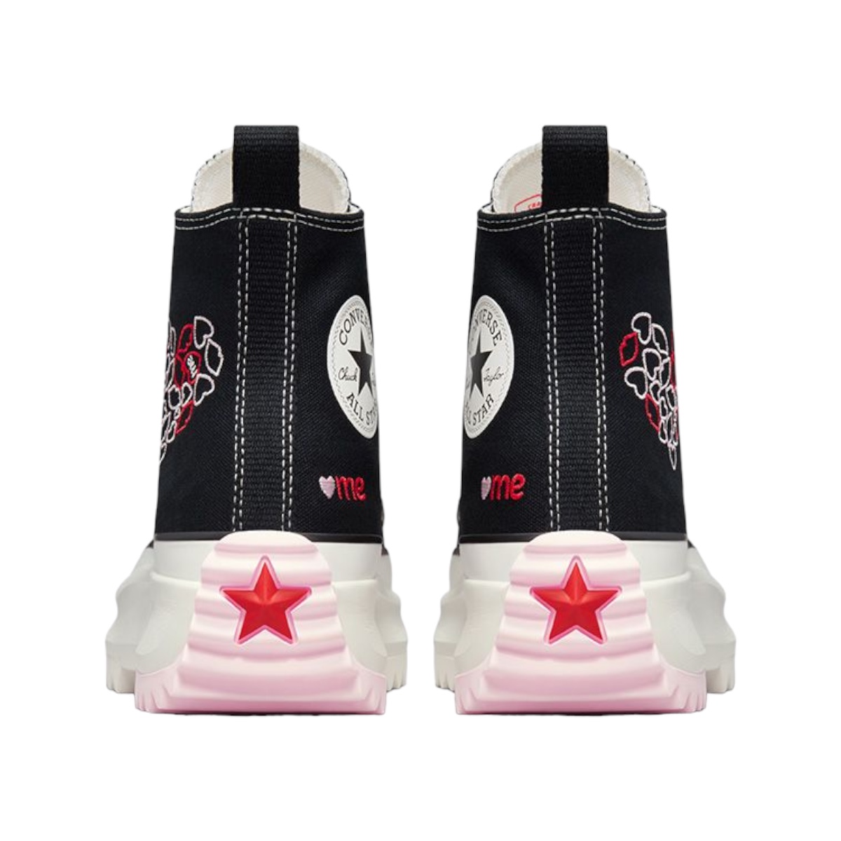 Tenis Converse Run Star Hike Plataforma Corazones Bordado - 100% Original 