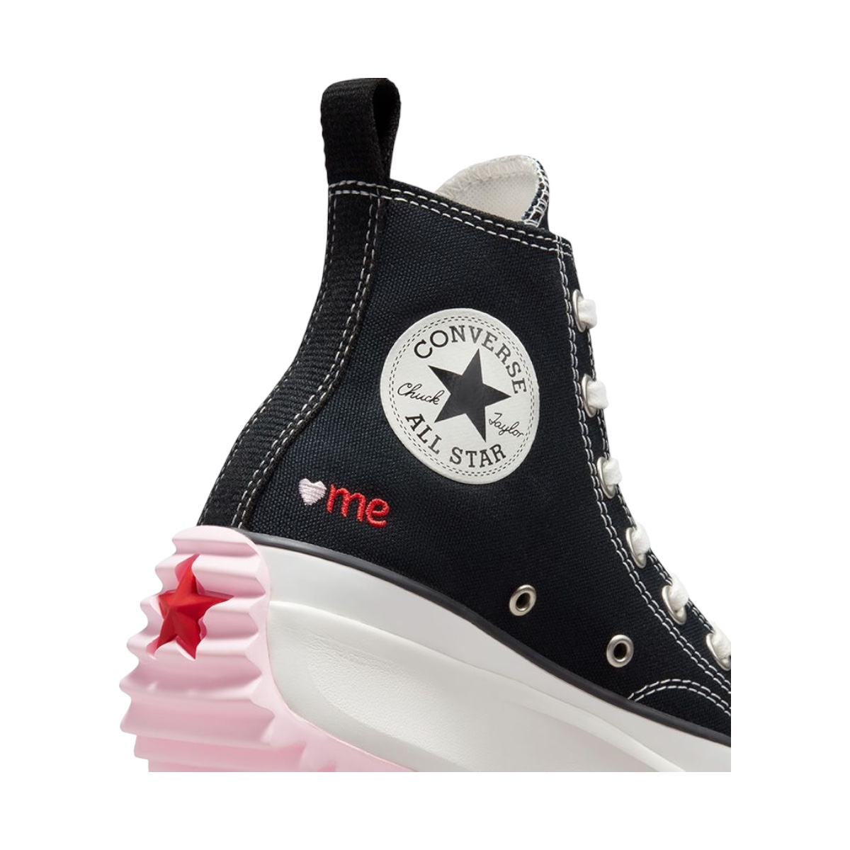 Tenis Converse Run Star Hike Plataforma Corazones Bordado - 100% Original 