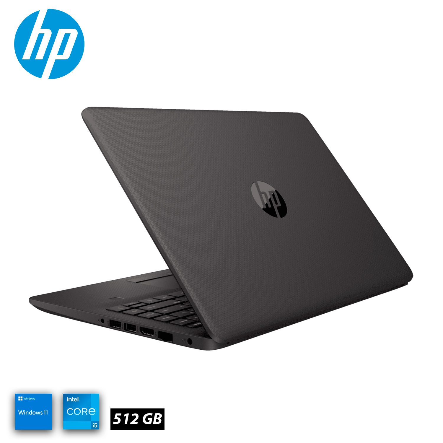 Laptop HP 240 G9 14" Hd Intel Core i5-1235U 3.30GH 8GB 512GB SSD Windows 11 Home 64-bit Español Negro.