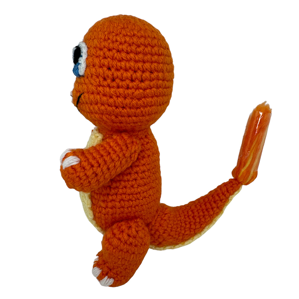 Charmander Poke Tejido Amigurumi Hecho A Mano 18 Cm