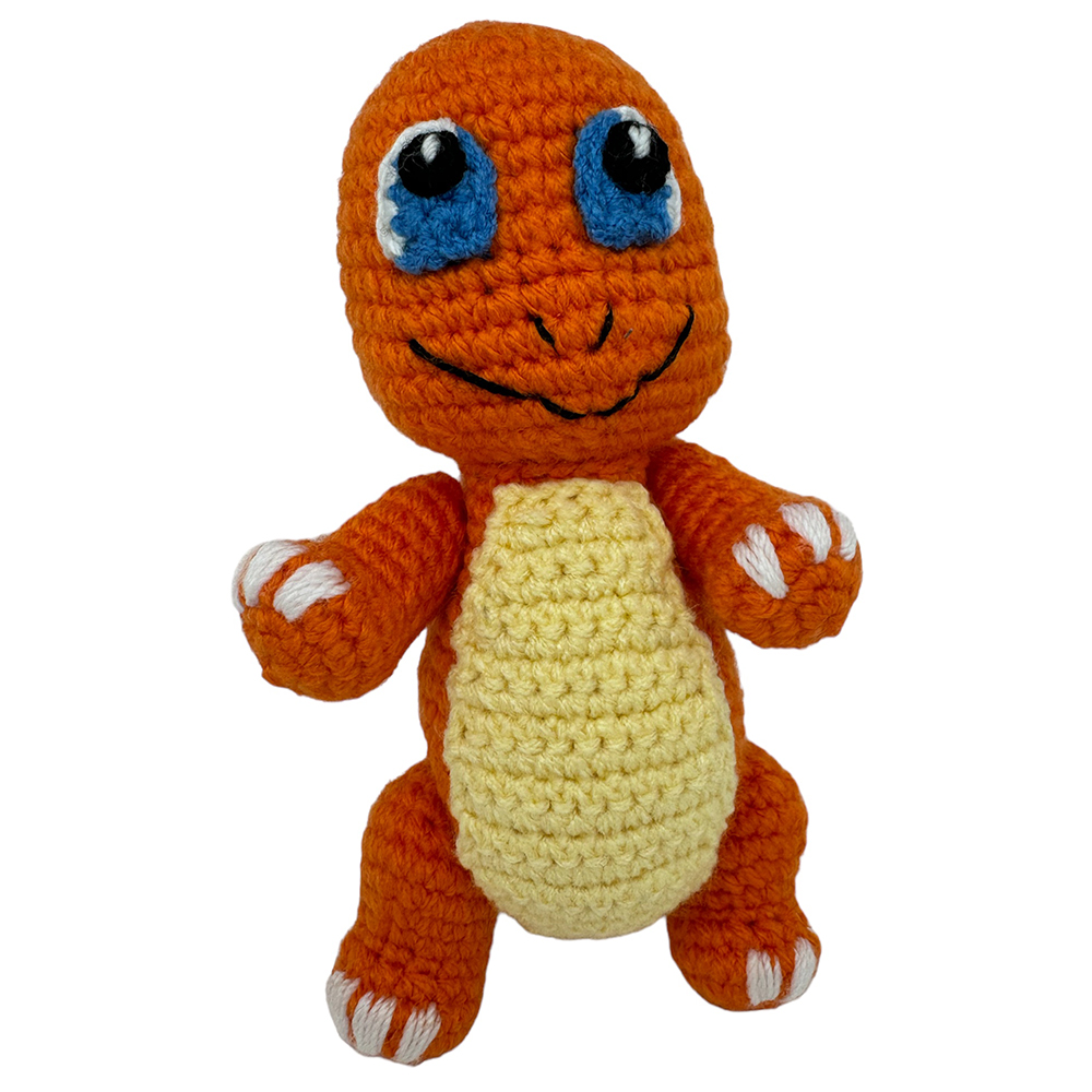 Charmander Poke Tejido Amigurumi Hecho A Mano 18 Cm