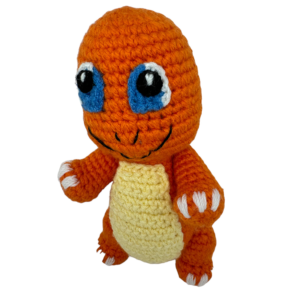 Charmander Poke Tejido Amigurumi Hecho A Mano 18 Cm