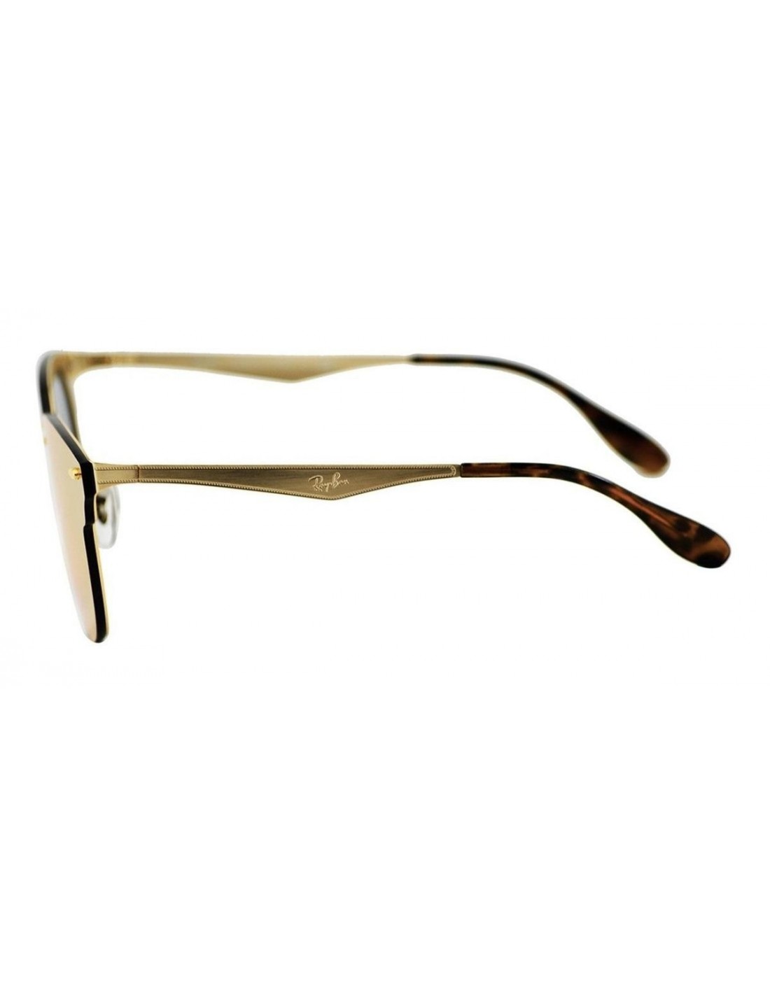 Lentes de sol Ray Ban Rb3576n 043/e4 Clubmaster Blaze Rosa Espejo Dorado