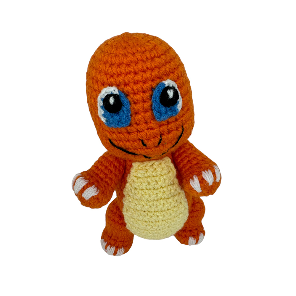 Charmander Poke Tejido Amigurumi Hecho A Mano 18 Cm