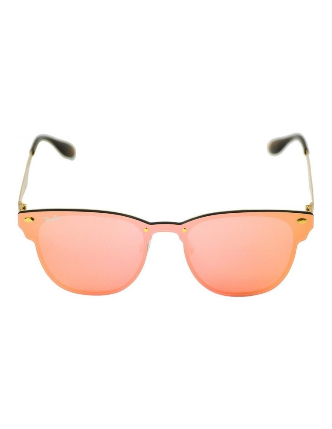 Lentes de sol Ray Ban Rb3576n 043/e4 Clubmaster Blaze Rosa Espejo Dorado