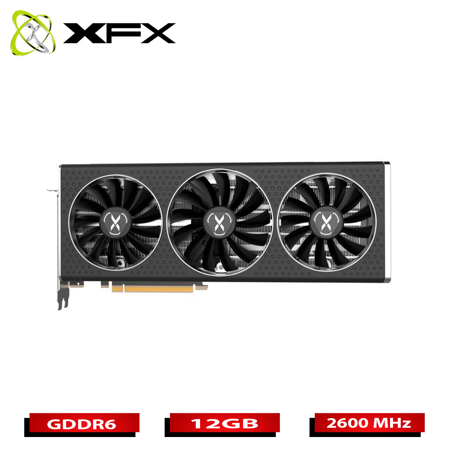 Tarjeta de Video XFX RX 6750 XT AMD Radeon QICK319 12GB 192bit GDDR6 PCI Express 4.0.