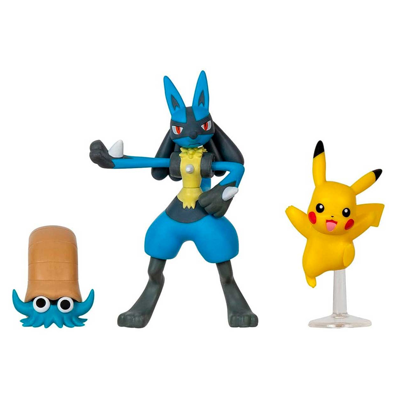 Pokemon Omanyte + Lucario + Pikachu