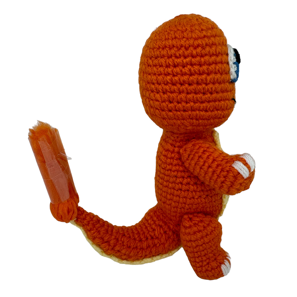 Charmander Poke Tejido Amigurumi Hecho A Mano 18 Cm