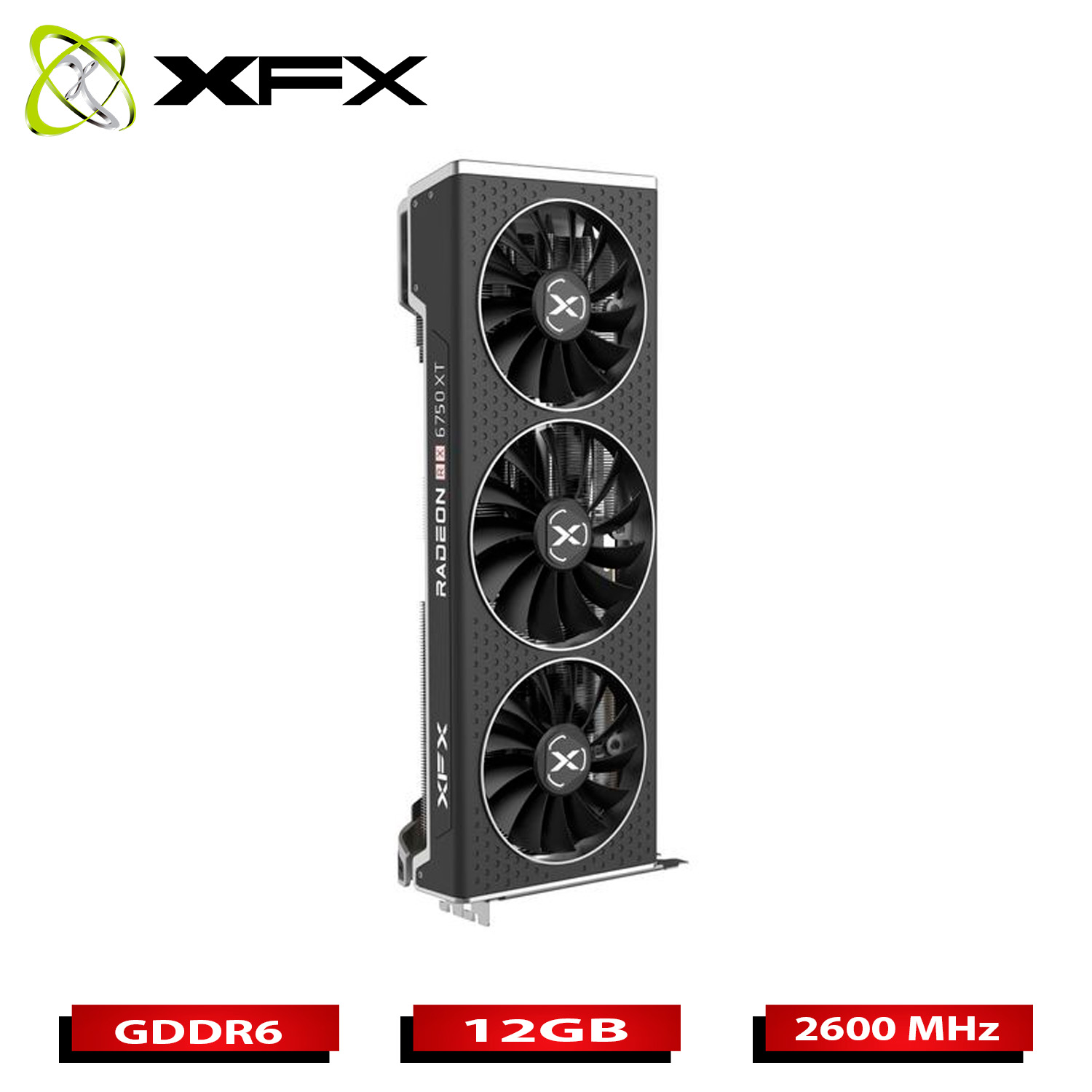Tarjeta de Video XFX RX 6750 XT AMD Radeon QICK319 12GB 192bit GDDR6 PCI Express 4.0.