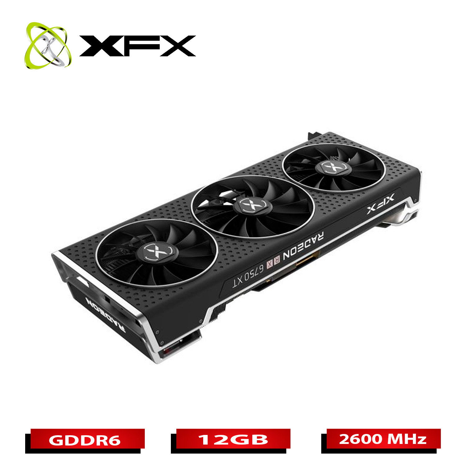 Tarjeta de Video XFX RX 6750 XT AMD Radeon QICK319 12GB 192bit GDDR6 PCI Express 4.0.