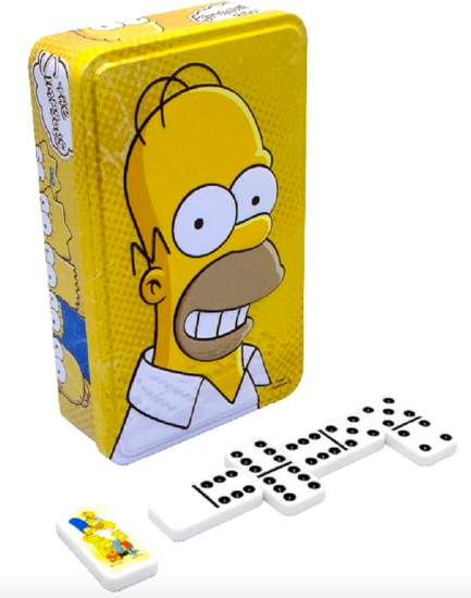 Dominó en Caja Metálica de The Simpsons Novelty