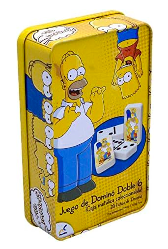 Dominó en Caja Metálica de The Simpsons Novelty