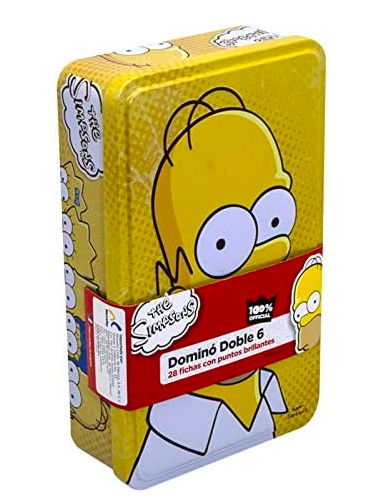 Dominó en Caja Metálica de The Simpsons Novelty