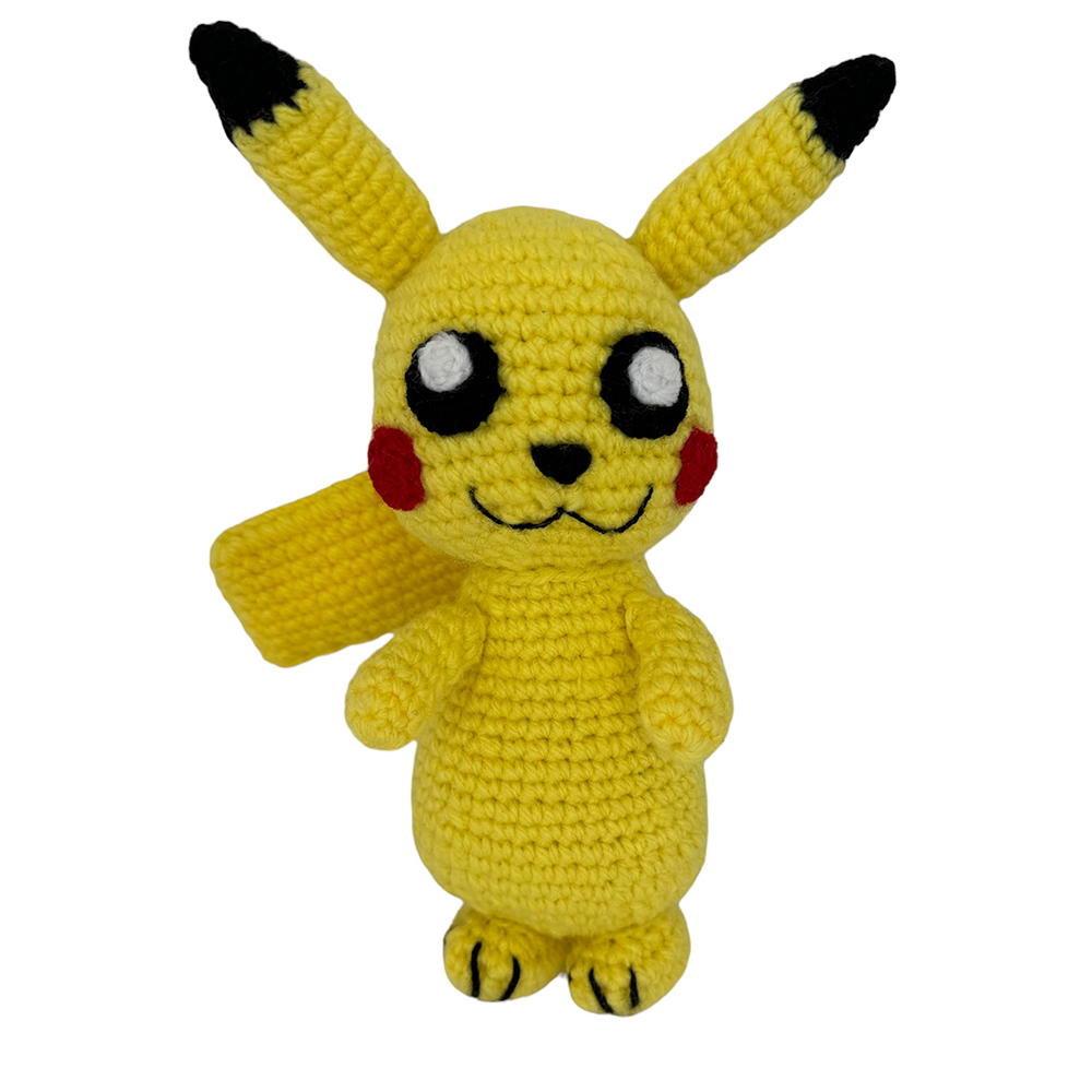 Pikachu Poke Tejido Amigurumi Hecho A Mano 22 Cm