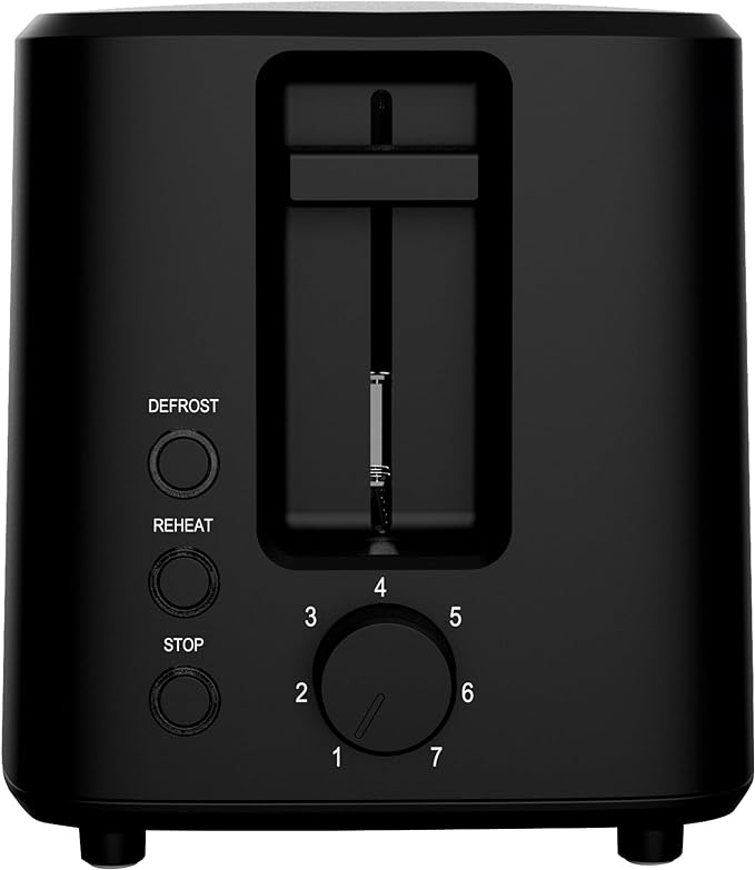 A MasterChef by Hukën | Tostador de Pan | Ranura Extra Grande | Para 2 rebanadas | 7 niveles de tostado | 750 W | Función Recalentar y Descongelar |