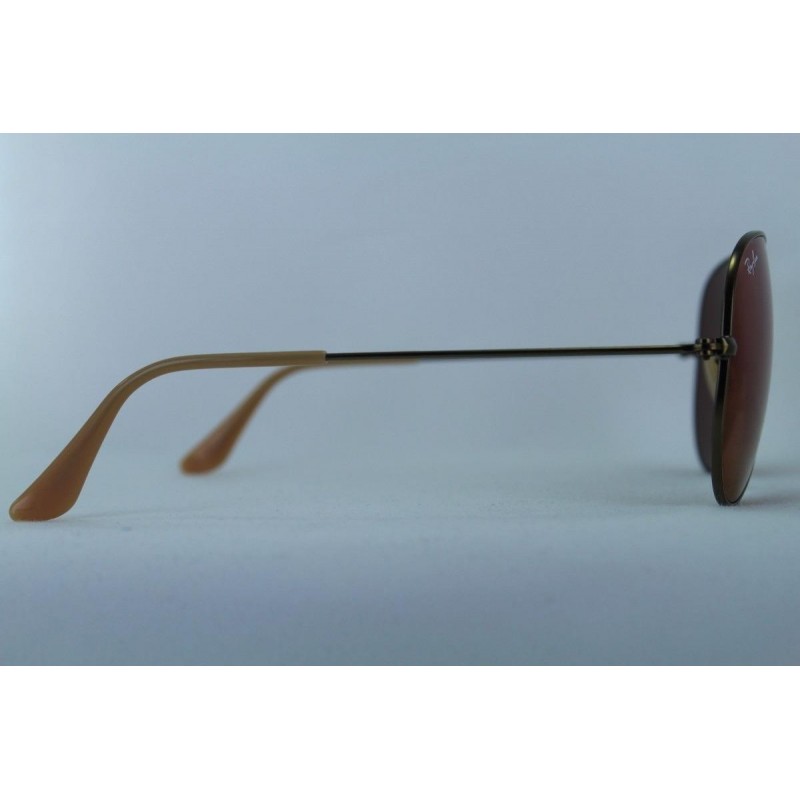 Lentes de sol Ray Ban Rb3025 167/2k Aviator Naranja espejo Bronce Gota Icon