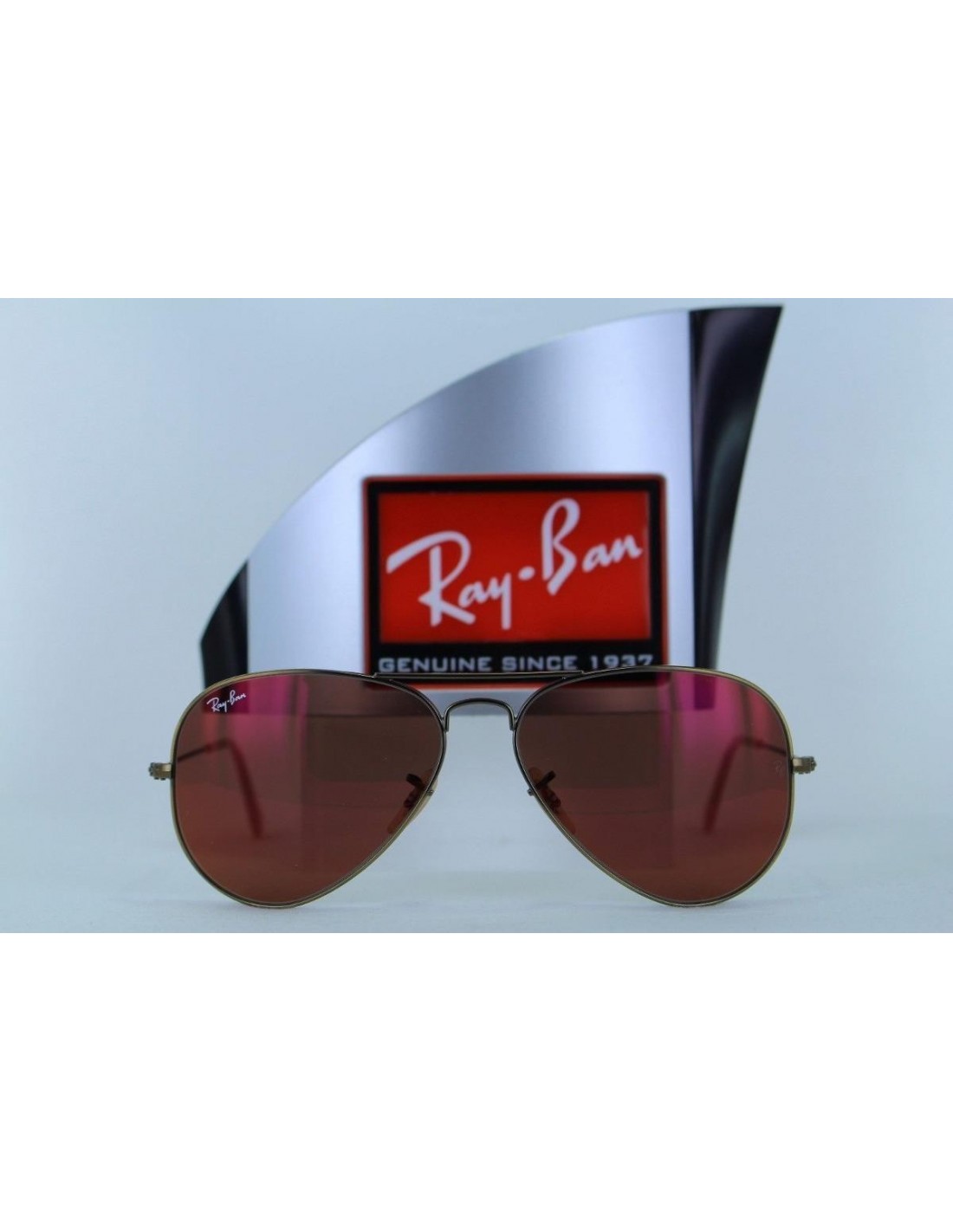 Lentes de sol Ray Ban Rb3025 167/2k Aviator Naranja espejo Bronce Gota Icon