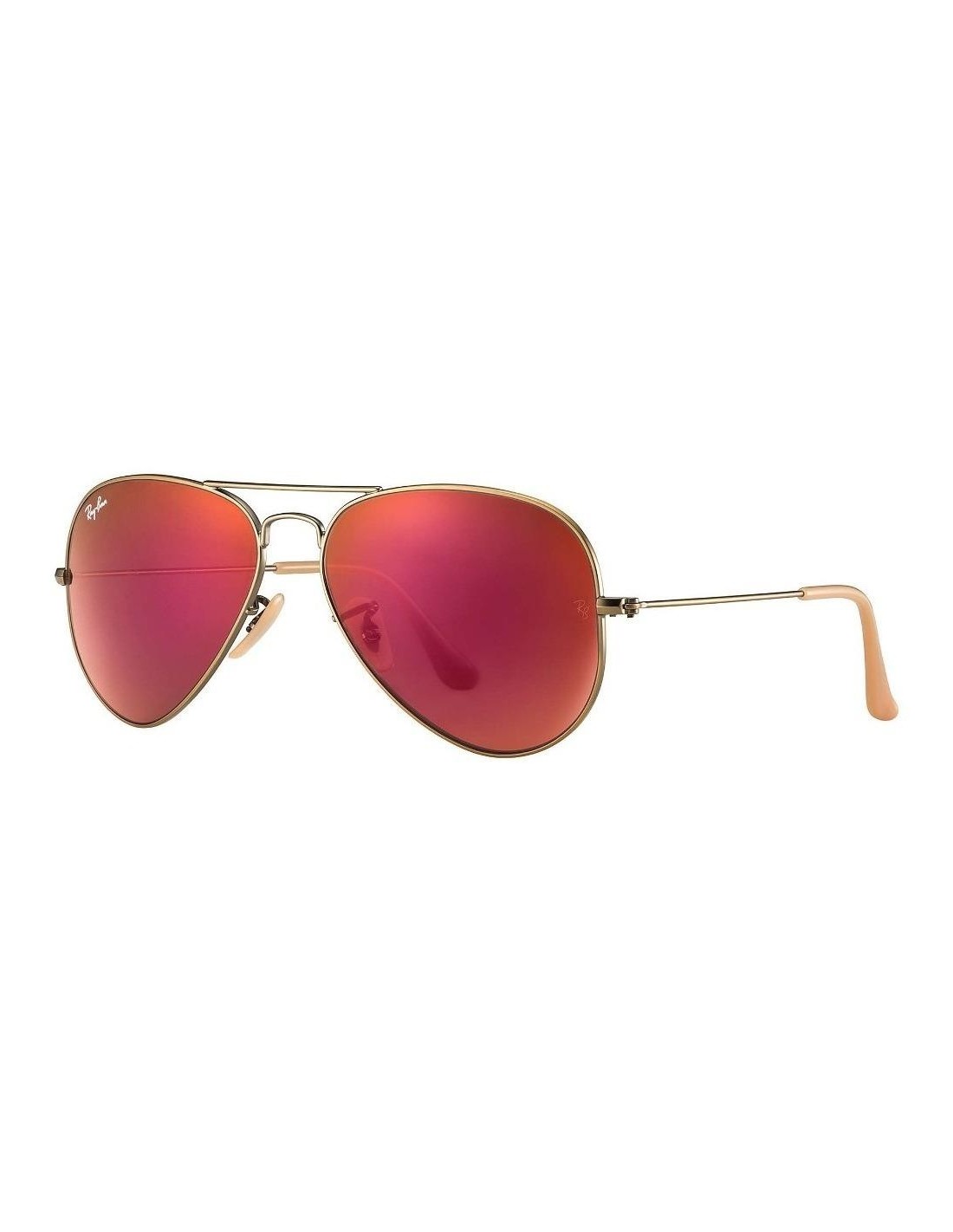 Lentes de sol Ray Ban Rb3025 167/2k Aviator Naranja espejo Bronce Gota Icon