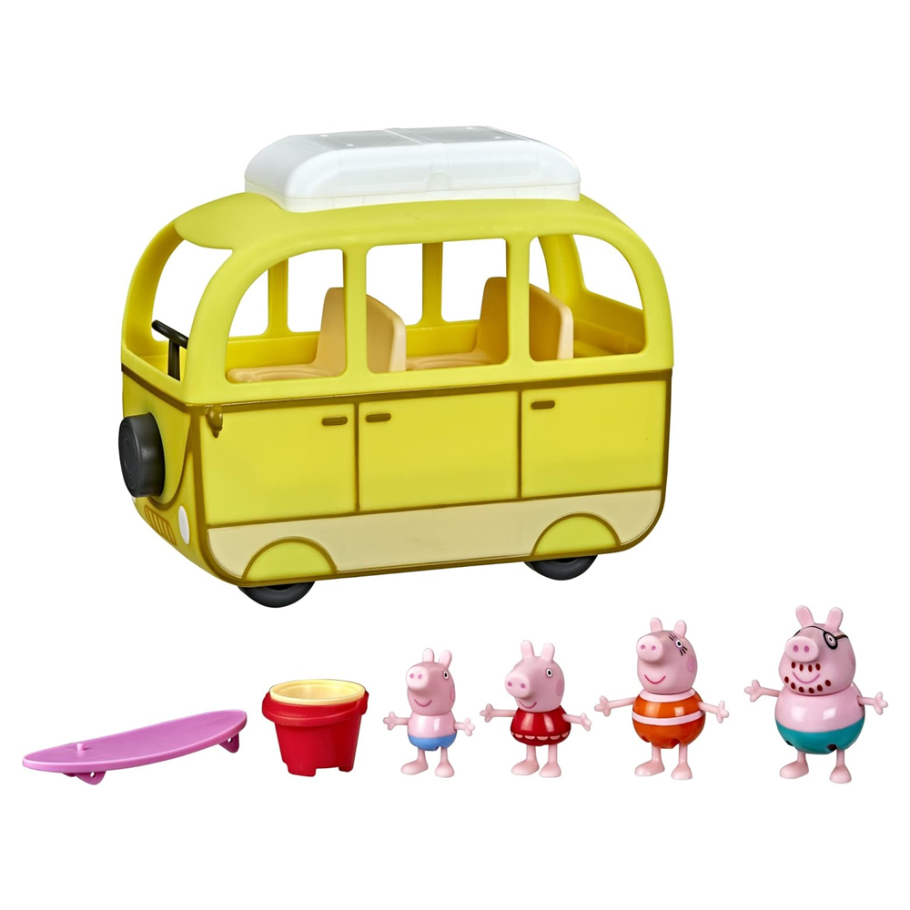 Peppa pig a la Playa con Peppa Campervan