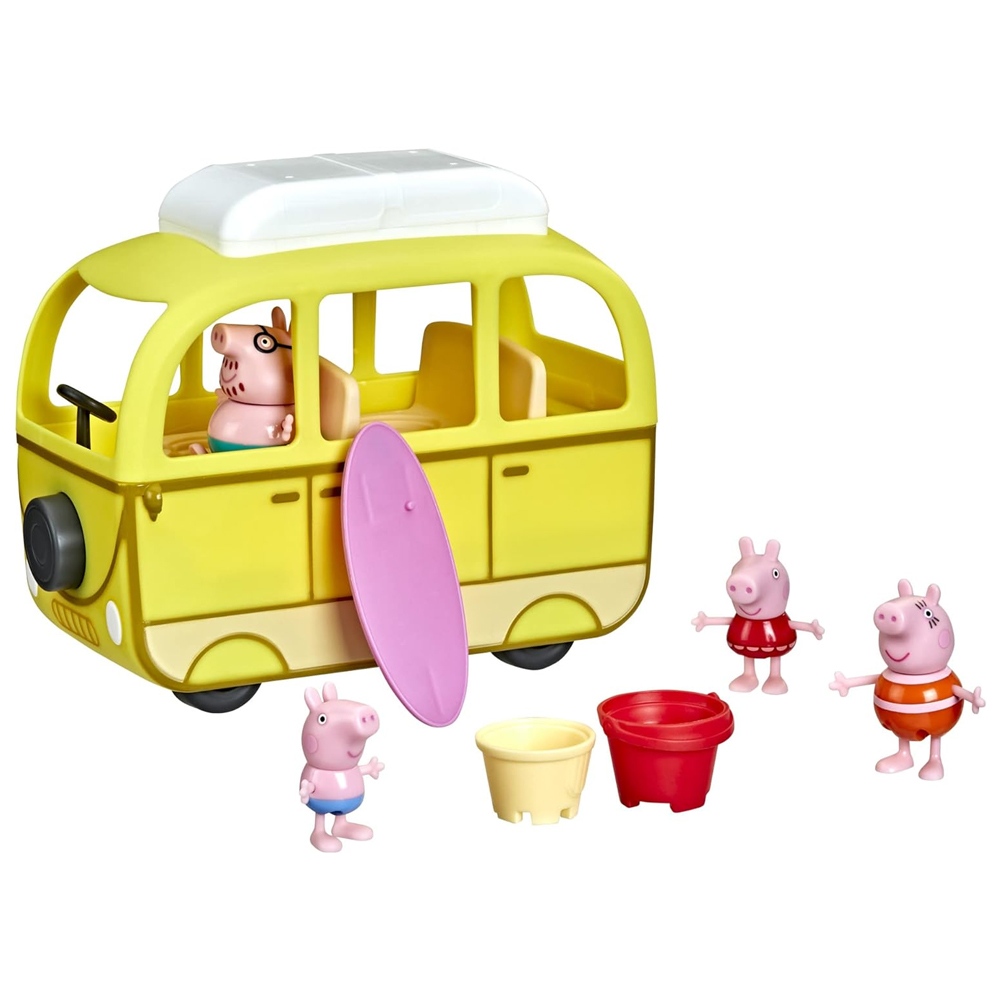 Peppa pig a la Playa con Peppa Campervan