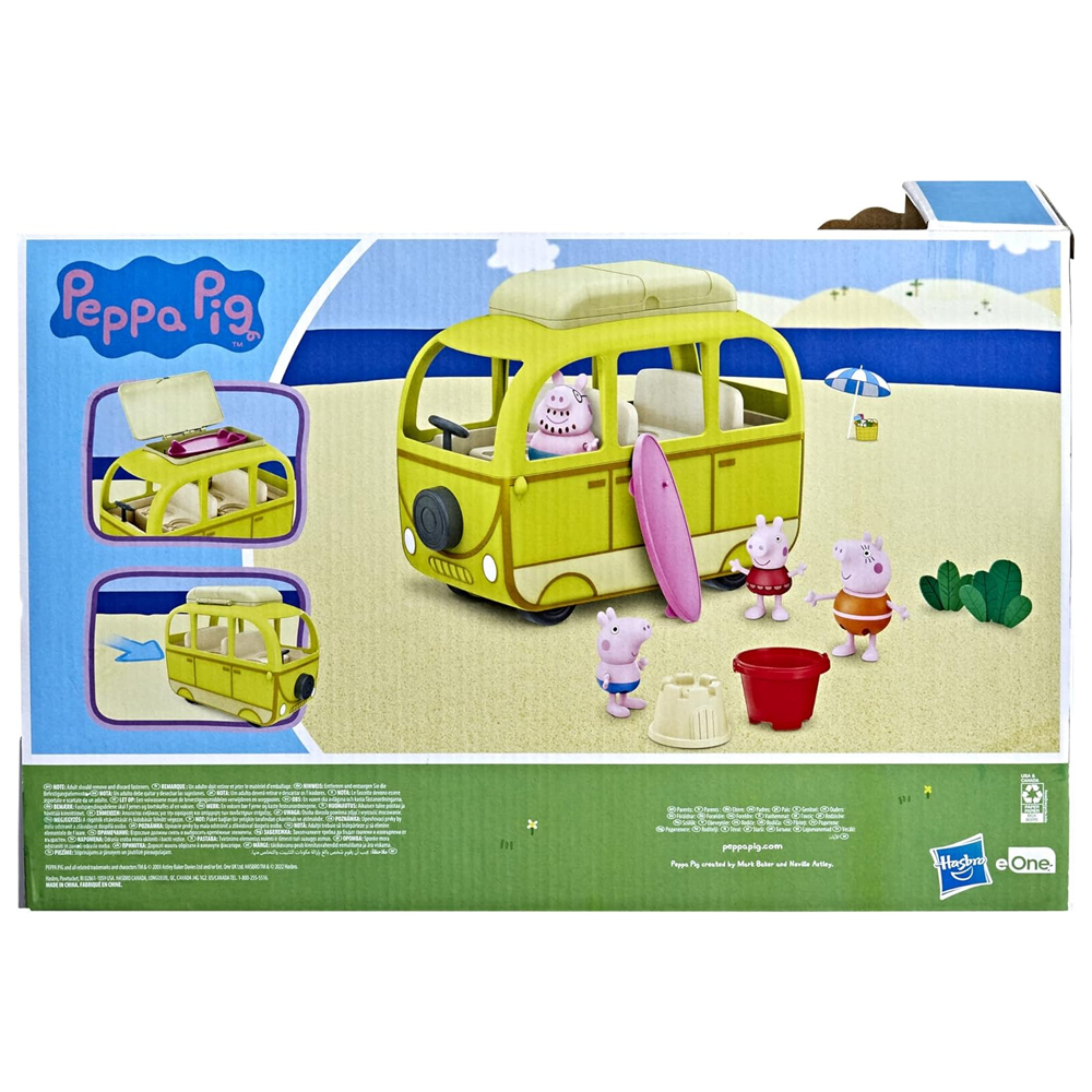 Peppa pig a la Playa con Peppa Campervan
