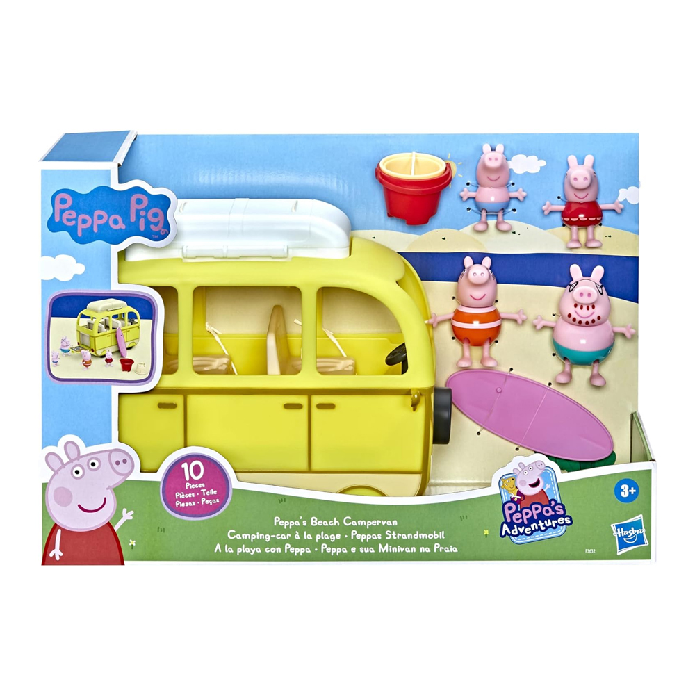Peppa pig a la Playa con Peppa Campervan