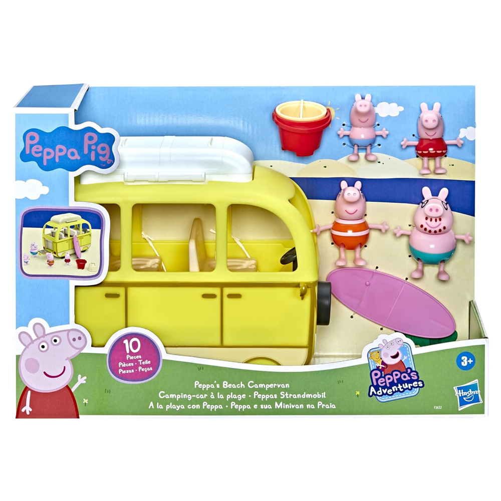 Peppa pig a la Playa con Peppa Campervan