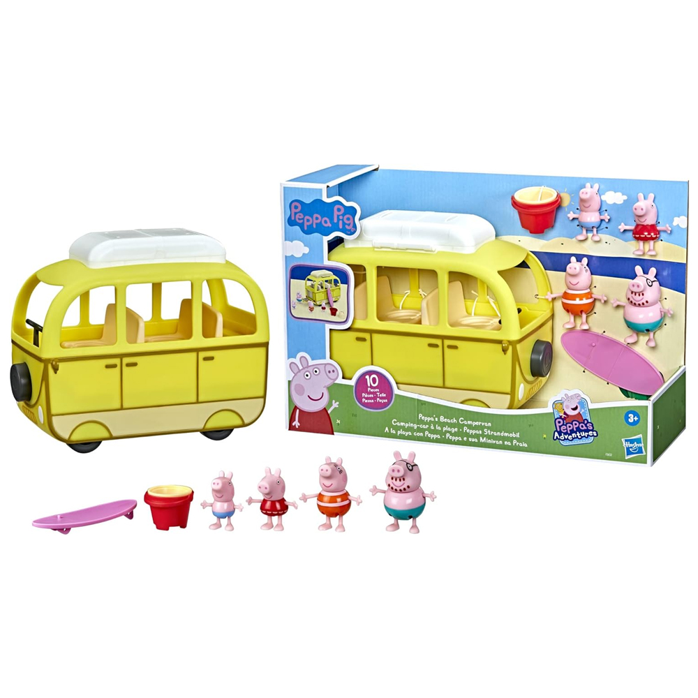 Peppa pig a la Playa con Peppa Campervan