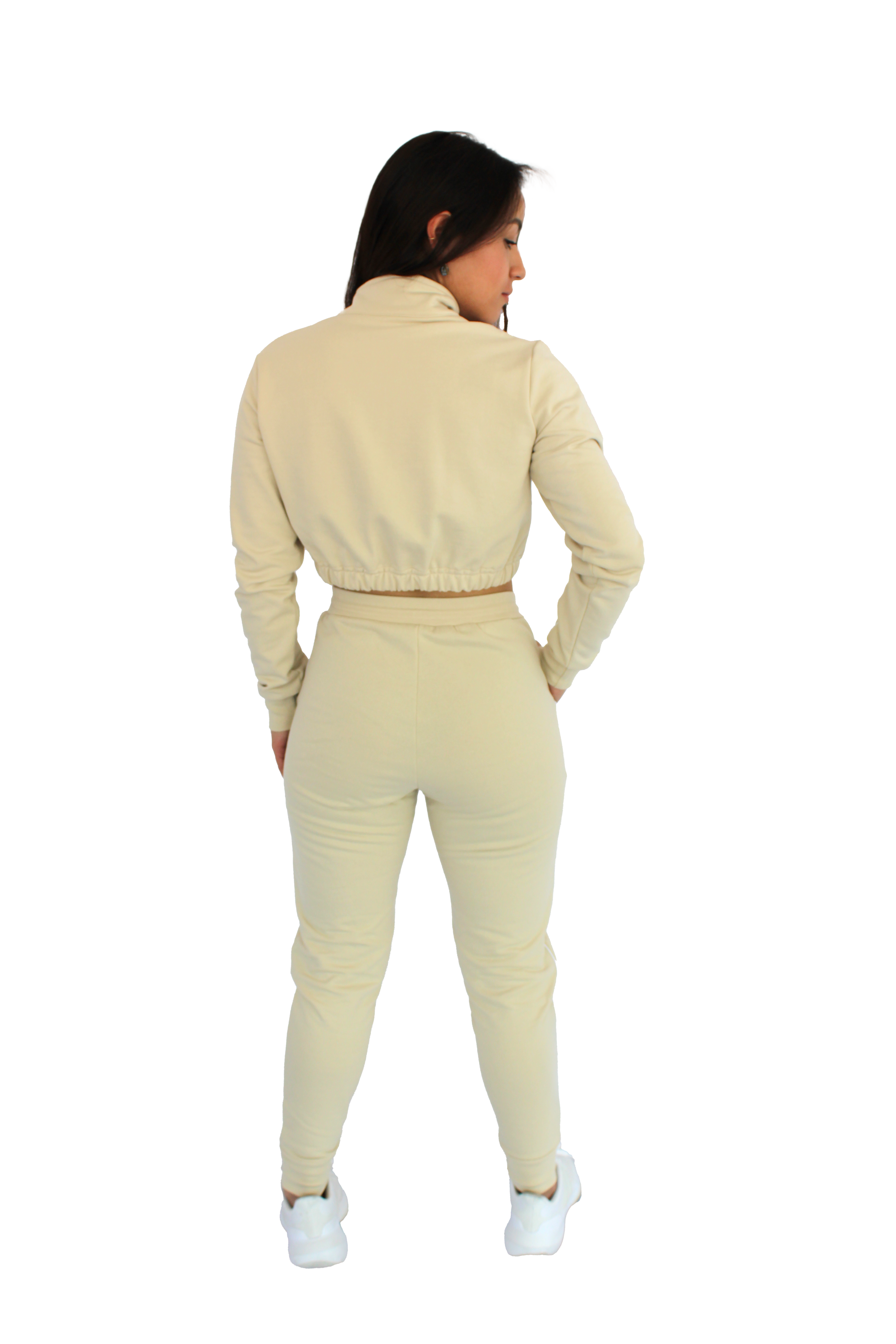 Jogger Dama color beige  