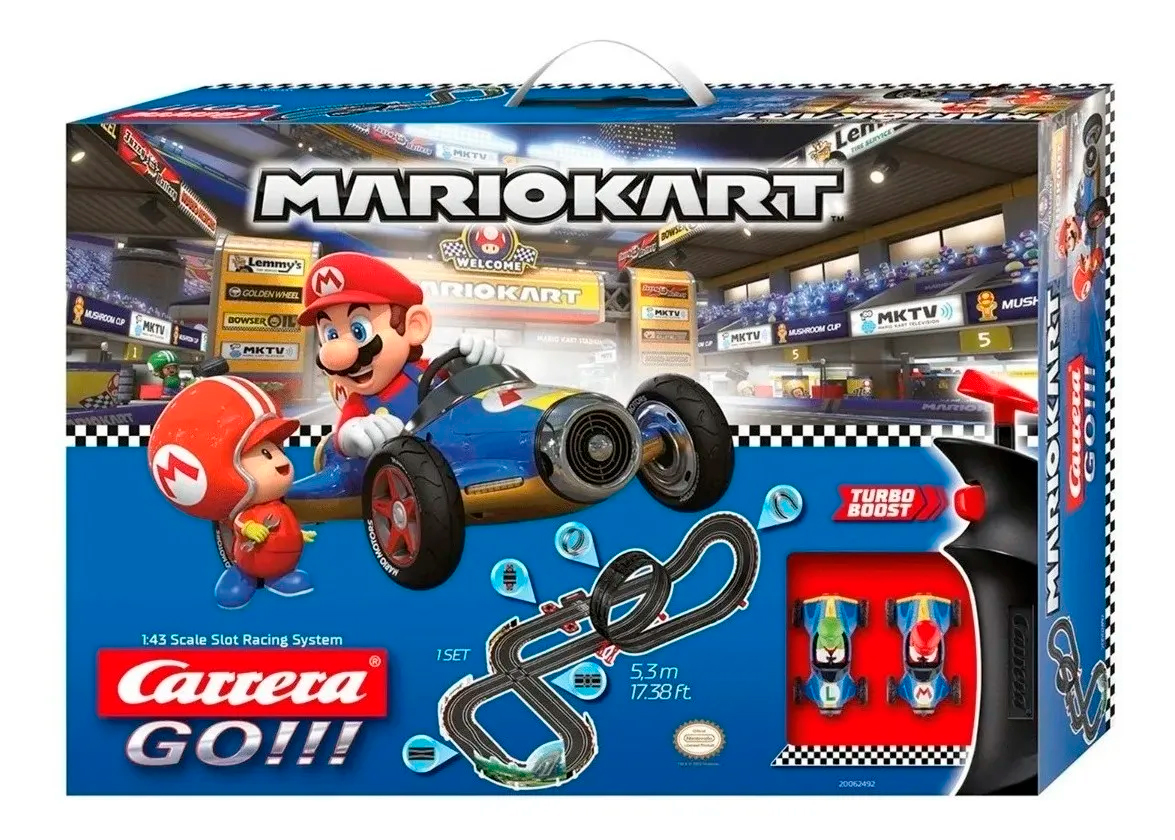 Autopista Mario Kart Carrera Go !! 5.3 Metros Eléctrica 120v