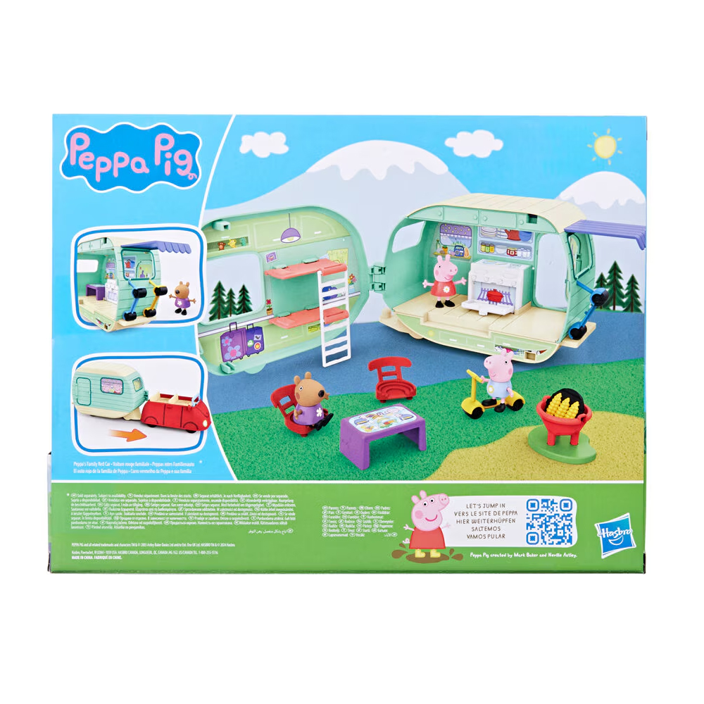 Peppa Pig Juego de Caravana con 3 figuras