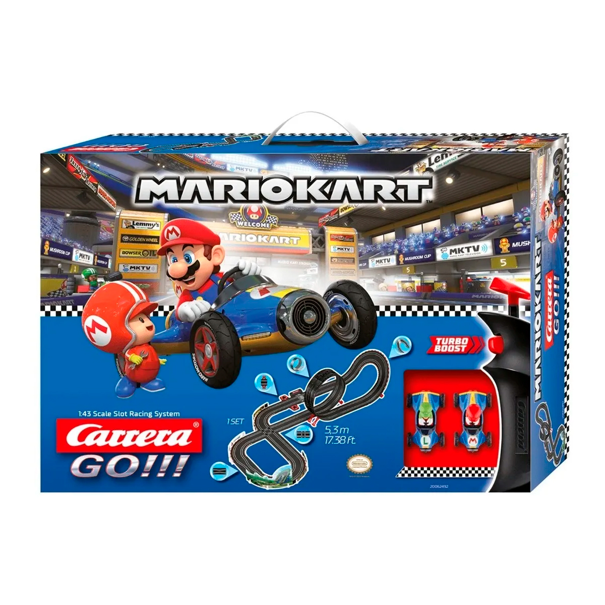 Autopista Mario Kart Carrera Go !! 5.3 Metros Eléctrica 120v