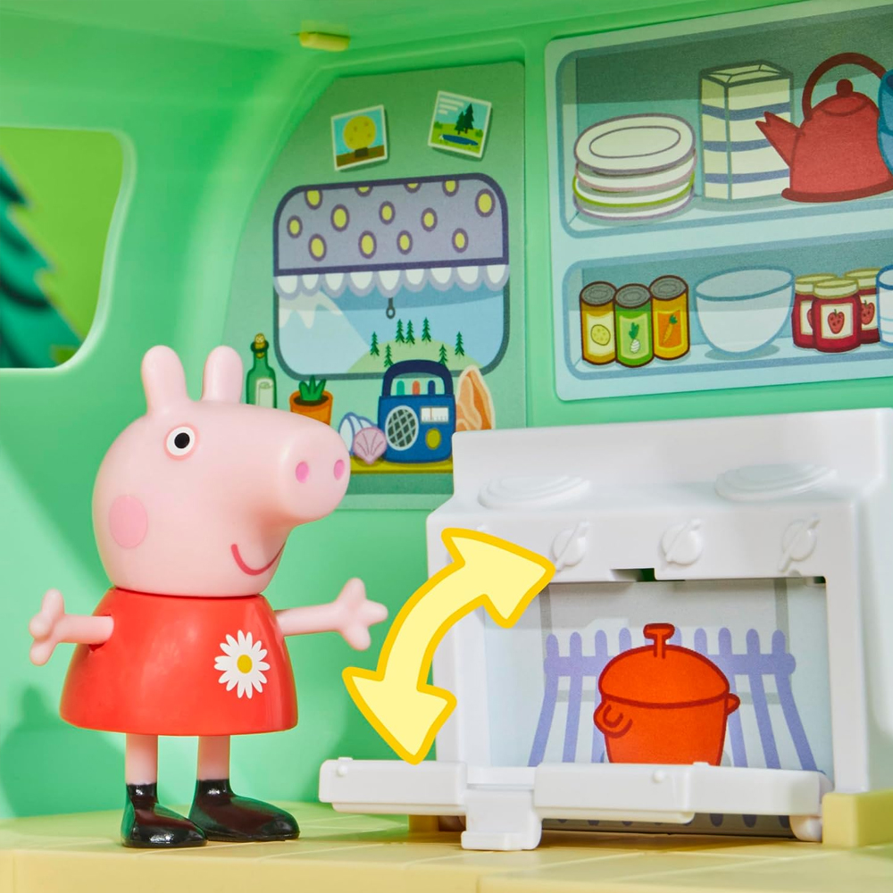 Peppa Pig Juego de Caravana con 3 figuras