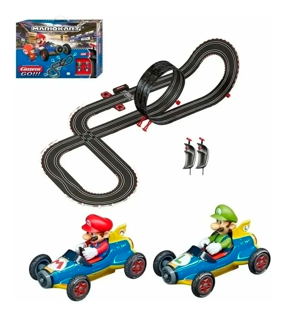 Autopista Mario Kart Carrera Go !! 5.3 Metros Eléctrica 120v