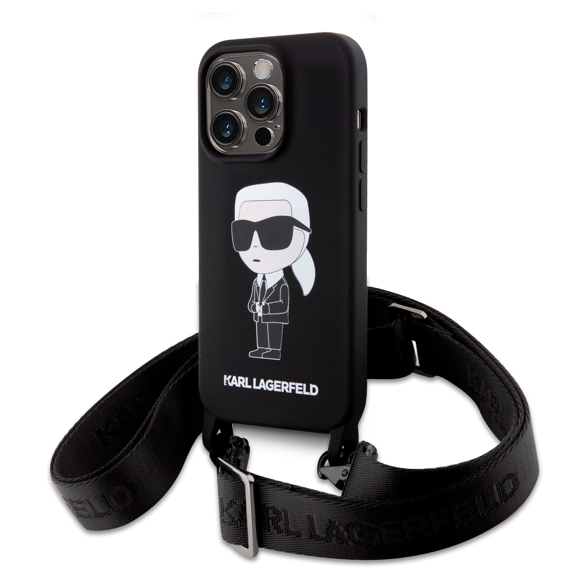 Funda Crossbody Karl Lagerfeld para iPhone 15 Pro Max Negro