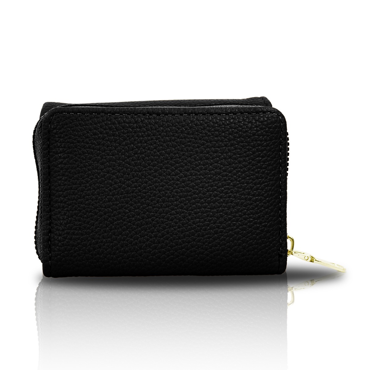 Cartera Negra De Mano Para Mujer Billetera Minimalista