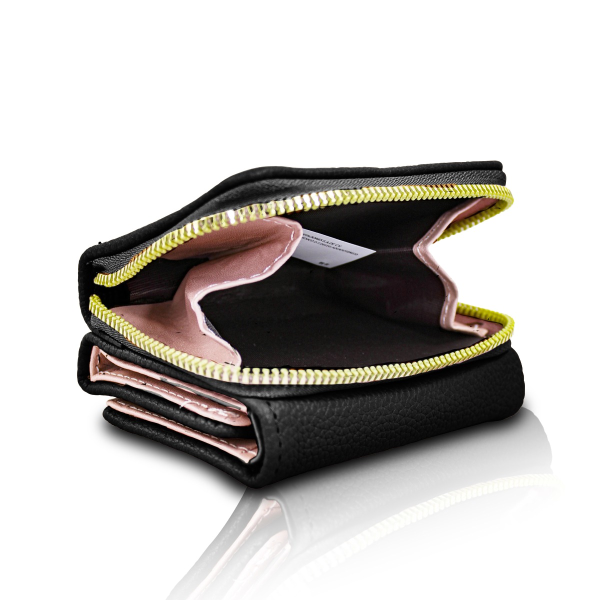 Cartera Negra De Mano Para Mujer Billetera Minimalista