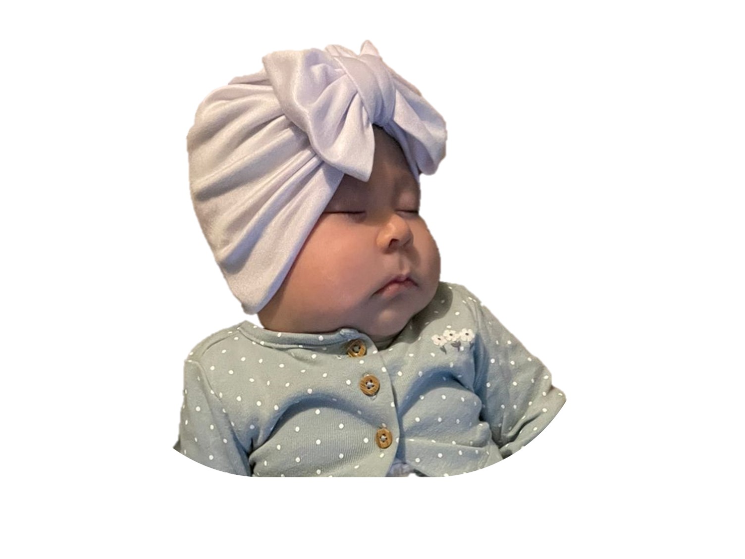Set de 5 Turbantes - Gorritos para Bebé Niña (2 de Terciopelo + 3 de Algodón) - TYAMIA: Accesorios Esenciales para Bebés Recién Nacidas hasta 4 meses