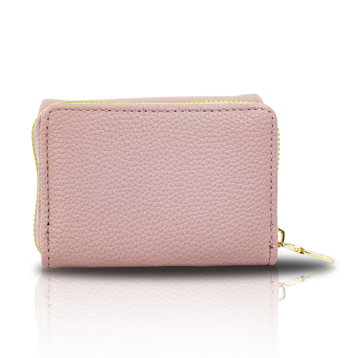 Cartera Rosa Vieja De Mano Para Mujer Billetera Minimalista
